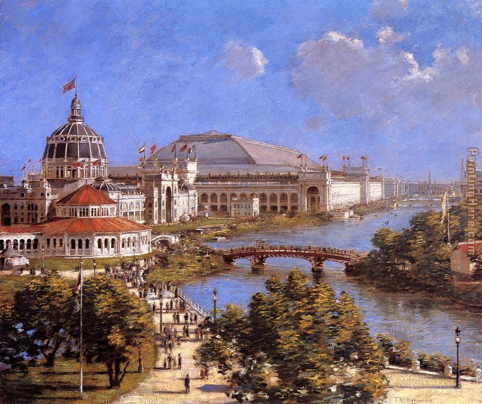 World's Columbian Exposition painting - Theodore Robinson World's Columbian Exposition art painting